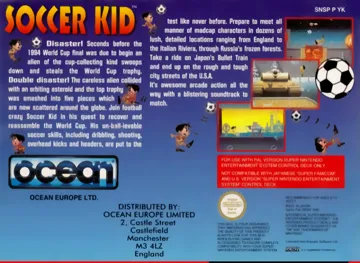 Soccer Kid (Europe) (En,Fr,De,Es,It) box cover back